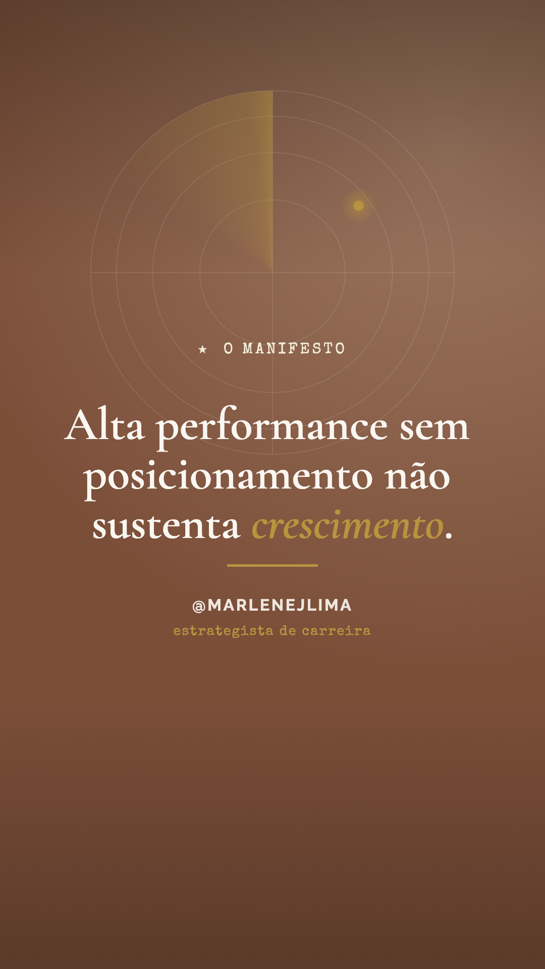 O manifesto — Marlene Lima